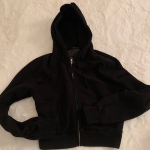 CROPPED BRANDY MELVILLE ZIP UP HOODIE